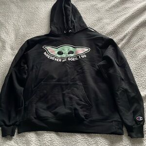Barstool x Champion Baby Yoda Hoodie